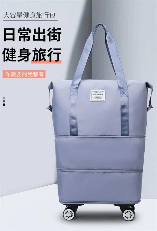 घुमक्कड़ वाला तह बैग वाटरप्रूफ कंधे आउटडोर उपयोग बैग यात्रा डफेल तह यात्रा बैग