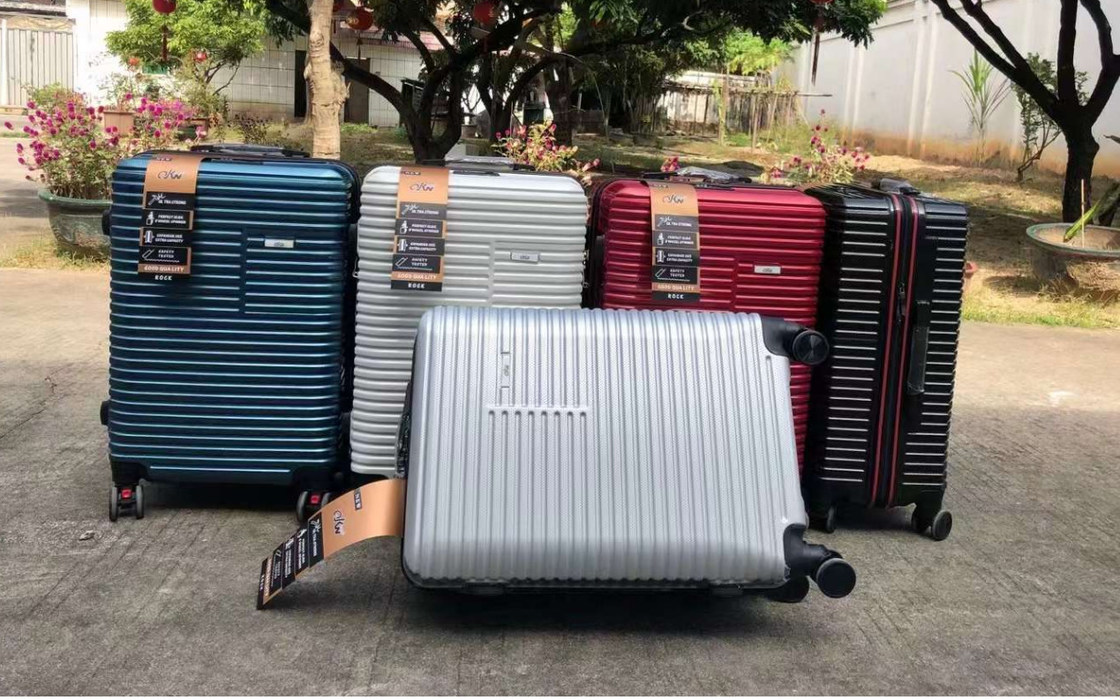 उच्च गुणवत्ता प्रमोशन पुरुष यात्रा सुरक्षित टिकाऊ व्यापार सामान ट्रॉली मामले लागत प्रभावी एबीएस सामान सेट