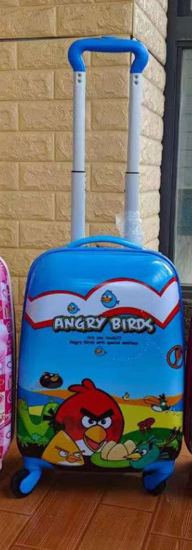 16 इंच का डबल साइड कार्टून ज़िपर बैग, यूनिवर्सल व्हील बोर्डिंग ट्रैवल बॉक्स, बच्चों के ट्रॉली केस