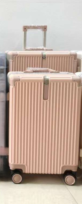 केबिन केस व्यापार यात्रा सामान 20 24 इंच पोर्टेबल एबीएस यूनिसेक्स एल्यूमीनियम फ्रेम सूटकेस