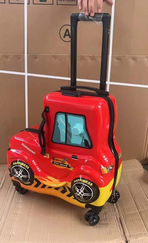 नए प्यारे बच्चे स्कूटर सूटकेस आलसी ट्रॉली बैग बच्चे कैब यात्रा पर ले जाने के लिए रोलिंग सामान पर पहियों बच्चों उपहार