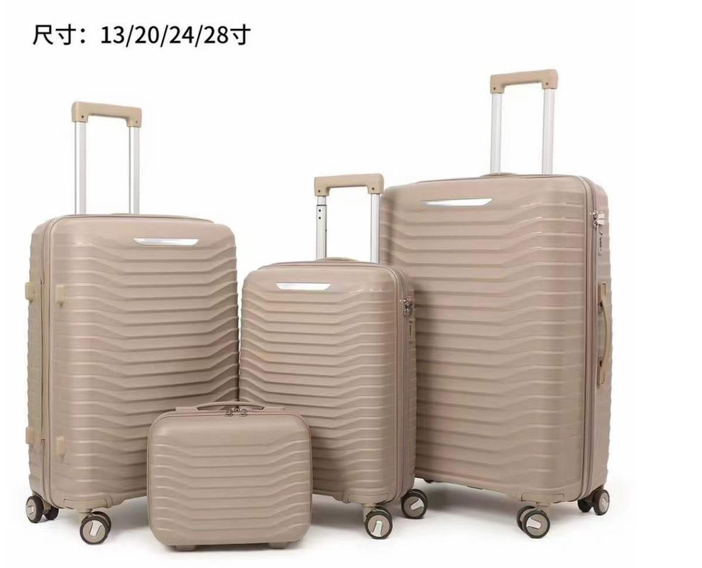 अनूठी यात्रा Pp 3 4 Roues 4pcs सूटकेस सामान ट्रॉली बैग सेट लड़कियों के लिए आउटडोर यात्रा