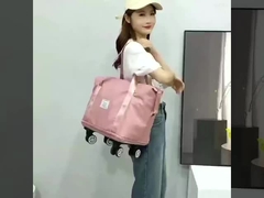 दूरबीन संभाल बड़ी क्षमता वाले सामान बैग बैग पर पहियों के साथ झटके प्रतिरोधी